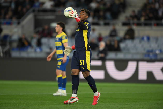 Foto IPP Roberto Ramaccia Roma 4 4 2026 Campionato di Calcio Serie A 2025 2026 Lazio vs Parma Nella foto Zion Suzuki of Parma Italy Photo Press - World Copyright Roma italy Italia ITALY Copyright: xR4924_italyphotopressx