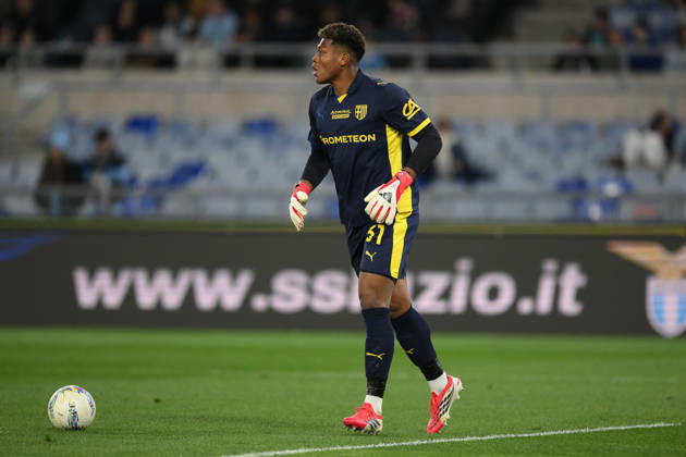 Foto IPP Roberto Ramaccia Roma 4 4 2026 Campionato di Calcio Serie A 2025 2026 Lazio vs Parma Nella foto Zion Suzuki of Parma Italy Photo Press - World Copyright Roma italy Italia ITALY Copyright: xR4924_italyphotopressx