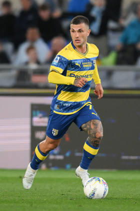 Foto IPP Roberto Ramaccia Roma 4 4 2026 Campionato di Calcio Serie A 2025 2026 Lazio vs Parma Nella foto Gabriel Strefezza of Parma in azione palla al piede Italy Photo Press - World Copyright Roma italy Italia ITALY Copyright: xR4924_italyphotopressx