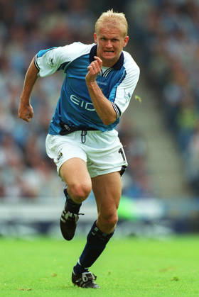Manchester City V Coventry City, Premier League Alfie-Inge Haaland of Manchester City running during the Premier League match between Manchester City and Coventry City at Maine Road on August 26, 2000 in Manchester, England. Manchester Maine Road England United Kingdom Copyright: xAllstarxPicturexLibraryxLtdx