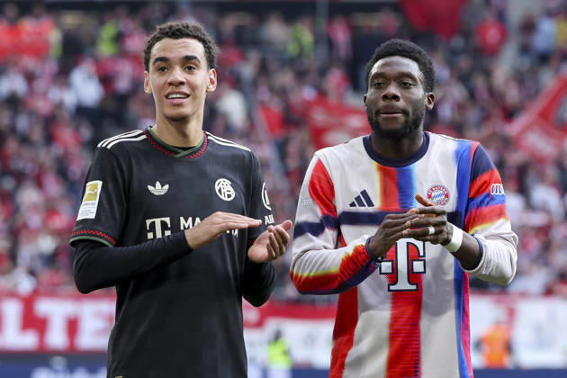 Jamal Musiala FC Bayern Muenchen and Alphonso Davies FC Bayern Muenchen smile, Bundesliga, Sport Club Freiburg v FC Bayern München, Europa Park Stadion, April 4, 2026 in Freiburg, Germany Photo by Marco Steinbrenner DeFodi Images Jamal Musiala FC Bayern Muenchen and Alphonso Davies FC Bayern Muenchen smile, Bundesliga, Sport Club Freiburg v FC Bayern München, Europa Park Stadion, April 4, 2026 in Freiburg, Germany Photo by Marco Steinbrenner DeFodi Images DFL regulations prohibit any use of photographs as image sequences and or quasi video
