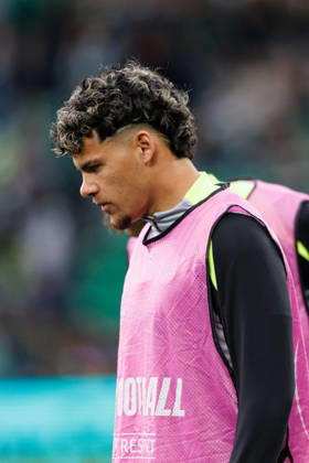 Maxi Araujo seen during UEFA Champions League quarterfinal game between teams of Sporting CP and Arsenal FC at Estadio Jose Alvalade (Maciej Rogowski Ball Raw Images) Lisbon Estadio Jose Alvalade Portugal Copyright: xMaciejxRogowskix MaciejRogowskiSportingArsenal2526222