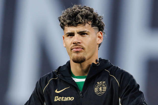Maxi Araujo seen during UEFA Champions League quarterfinal game between teams of Sporting CP and Arsenal FC at Estadio Jose Alvalade (Maciej Rogowski Ball Raw Images) Lisbon Estadio Jose Alvalade Portugal Copyright: xMaciejxRogowskix MaciejRogowskiSportingArsenal2526292