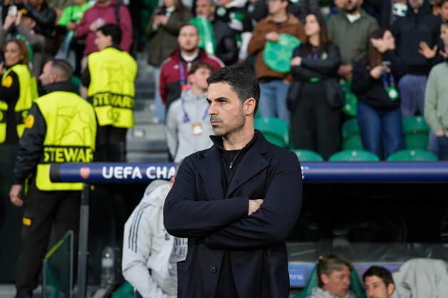 Sporting CP Vs Arsenal FC in Lisbon, Portugal - 07 Apr 2026 Mikel Arteta, Arsenal FC Coach seen during the UEFA Champions League 2025 26 Quarter-finals 1st leg between Sporting CP and Arsenal FC at Estadio Jose Alvalade. Final score: Sporting CP 0:1 Arsenal FC Lisbon Portugal Copyright: xBrunoxdexCarvalhox xSOPAxImagesx brunodecarvalho_sportingarsenal-123