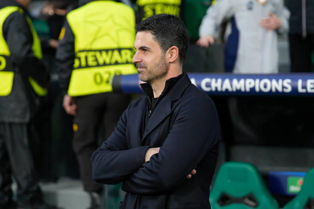 Sporting CP Vs Arsenal FC in Lisbon, Portugal - 07 Apr 2026 Mikel Arteta, Arsenal FC Coach seen during the UEFA Champions League 2025 26 Quarter-finals 1st leg between Sporting CP and Arsenal FC at Estadio Jose Alvalade. Final score: Sporting CP 0:1 Arsenal FC Lisbon Portugal Copyright: xBrunoxdexCarvalhox xSOPAxImagesx brunodecarvalho_sportingarsenal-95