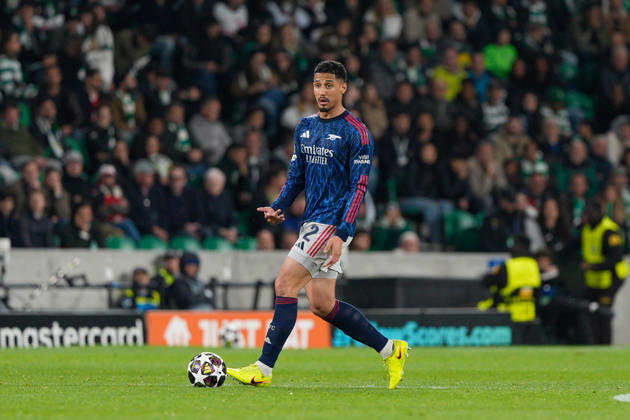Sporting CP Vs Arsenal FC in Lisbon, Portugal - 07 Apr 2026 William Saliba of Arsenal FC seen in action during the UEFA Champions League 2025 26 Quarter-finals 1st leg between Sporting CP and Arsenal FC at Estadio Jose Alvalade. Final score: Sporting CP 0:1 Arsenal FC Lisbon Portugal Copyright: xBrunoxdexCarvalhox xSOPAxImagesx brunodecarvalho_sportingarsenal-1003