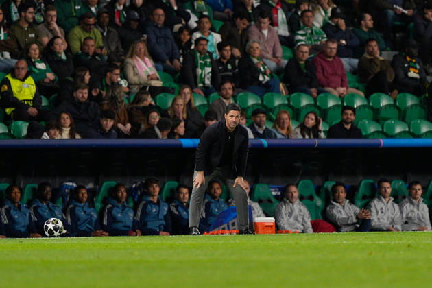 Sporting CP Vs Arsenal FC in Lisbon, Portugal - 07 Apr 2026 Mikel Arteta, Arsenal FC Coach seen during the UEFA Champions League 2025 26 Quarter-finals 1st leg between Sporting CP and Arsenal FC at Estadio Jose Alvalade. Final score: Sporting CP 0:1 Arsenal FC Lisbon Portugal Copyright: xBrunoxdexCarvalhox xSOPAxImagesx brunodecarvalho_sportingarsenal-1036