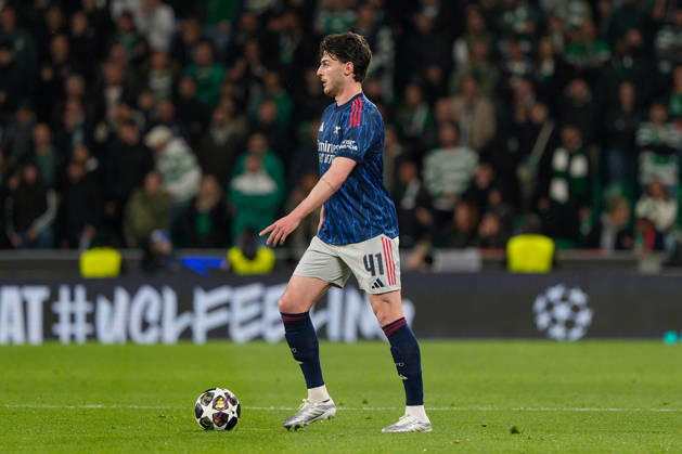 Sporting CP Vs Arsenal FC in Lisbon, Portugal - 07 Apr 2026 Declan Rice of Arsenal FC seen in action during the UEFA Champions League 2025 26 Quarter-finals 1st leg between Sporting CP and Arsenal FC at Estadio Jose Alvalade. Final score: Sporting CP 0:1 Arsenal FC Lisbon Portugal Copyright: xBrunoxdexCarvalhox xSOPAxImagesx brunodecarvalho_sportingarsenal-897
