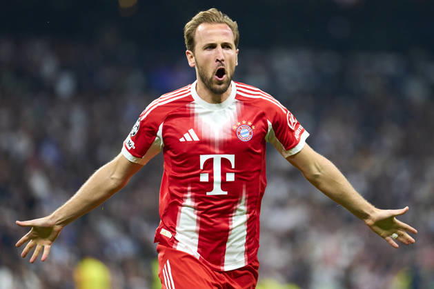 SOCCER-Matchday Round of Quarter-finals of UEFA Champions League match between Real Madrid CF and FC Bayern Munchen at Bernabeu Stadium on April 7, 2026. Harry Kane of FC Bayern Munchen celebrates his goal during the UEFA Champions League match between Real Madrid CF and FC Bayern Munchen at Bernabeu Stadium on April 7, 2026. Madrid Madrid Spain EDITORIAL USE ONLY Copyright: xx SENISx-xCEBOLLAx xALFAQUIx dpphotos201572