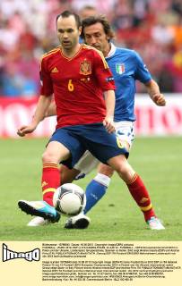 Football, EURO 2012, Andres Iniesta is best player of the tournament