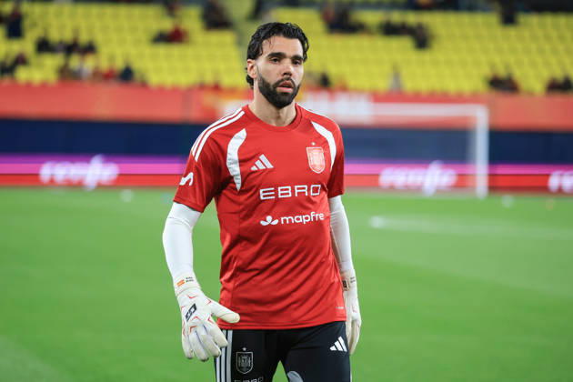 Spain - FIFA Friendly - Spain vs Serbia - 27 03 2026 SPAIN, VILLARREAL, MARCH 27. David Raya of Spain during the FIFA friendly football match between Spain and Serbia on March 27, 2026 at Estadio de la Ceramica in Villarreal, Spain. Photo by Manuel Blondeau AOP.Press Villarreal Estadio de la Ceramica Spain Copyright: x ManuelxBlondeau AOP.Pressx AOP20260327-0028