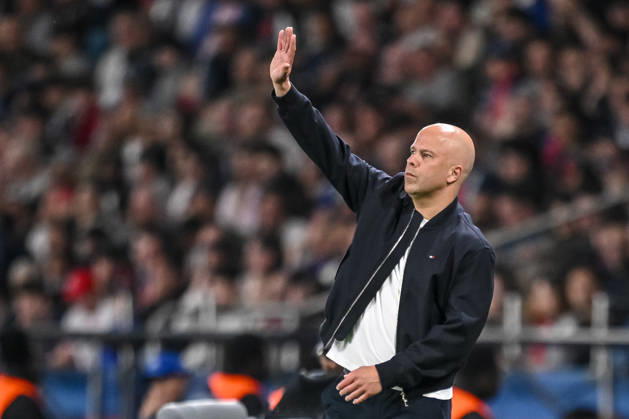 Coach Arne Slot Liverpool FC gestures during the UEFA Champions League 2025 26 Quarter Final First Leg match between Paris Saint Germain FC and Liverpool FC at Parc des Princes on April 8, 2026 in Paris, France Photo by Harry Langer DeFodi Images
