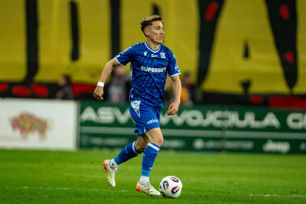 Joel Pereira (2) seen during PKO BP Ekstraklasa 25 26 game between teams of Jagiellonia Bialystok and Lech Poznan (Kazimierz Koper Ball Raw Images) Bialystk Chorten Arena Poland Copyright: xKazimierzxKoperx KAZ07726