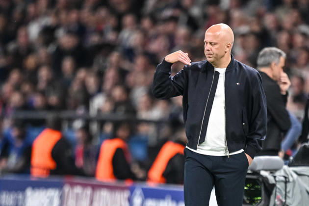 Coach Arne Slot Liverpool FC gestures during the UEFA Champions League 2025 26 Quarter Final First Leg match between Paris Saint Germain FC and Liverpool FC at Parc des Princes on April 8, 2026 in Paris, France Photo by Harry Langer DeFodi Images
