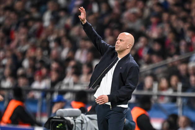 Coach Arne Slot Liverpool FC gestures during the UEFA Champions League 2025 26 Quarter Final First Leg match between Paris Saint Germain FC and Liverpool FC at Parc des Princes on April 8, 2026 in Paris, France Photo by Harry Langer DeFodi Images