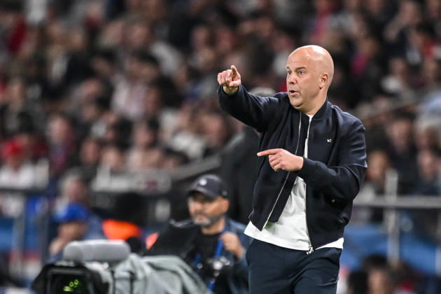 Coach Arne Slot Liverpool FC gestures during the UEFA Champions League 2025 26 Quarter Final First Leg match between Paris Saint Germain FC and Liverpool FC at Parc des Princes on April 8, 2026 in Paris, France Photo by Harry Langer DeFodi Images