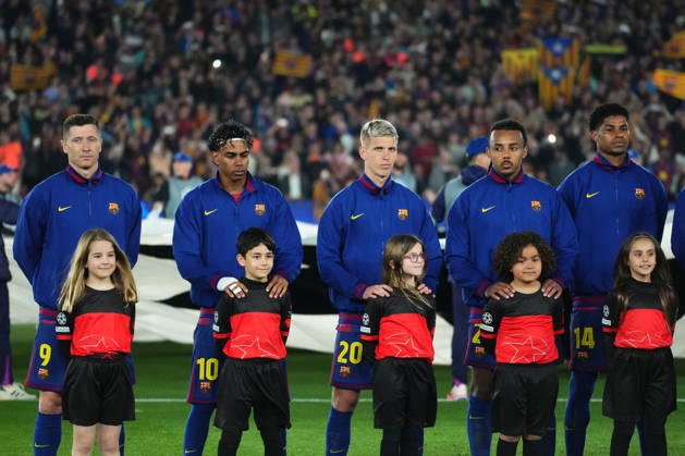 ESP: FC Barcelona, Barca - Atletico de Madrid. UEFA Champions League. Quarter-Finals, first leg. FC Barcelona players during UEFA Champions League match, Quarter-Finals, first leg, between FC Barcelona and Atletico de Madrid played at Spotify Camp Nou Stadium on April 8, 2026 in Barcelona, Spain. kpng Copyright: xSergioxRuizx xPRESSINPHOTOx PS_260408_BAR_ATL_CH_2526_393