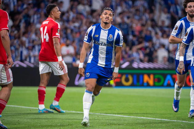 FC Porto v Nottingham Forest FC - UEFA Europa League 2025 26 Quarter-Final First Leg William Gomes from FC Porto celebrates his goal during the UEFA Europa League 2025 26 Quarter-Final Leg One match between FC Porto and Nottingham Forest FC at Estadio do Dragao in Porto, Portugal, on April 9, 2026. Porto Porto Portugal Copyright: xMiguelxLemosx originalFilename:lemos-fcportox260409_npMPJ