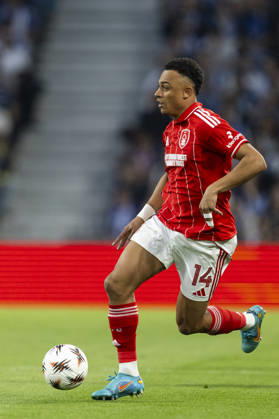 FC Porto v Nottingham Forest FC - UEFA Europa League 2025 26 Quarter-Final First Leg Dan Ndoye plays in a match between FC Porto and Nottingham Forest during the quarter-finals first leg of the UEFA Europa League 2025 26 at the Estadio do Dragao in Porto, Portugal, on April 9, 2026. Braga Porto Portugal Copyright: xDiegoxMaranhaox originalFilename:maranhao-fcportov260409_npWl6