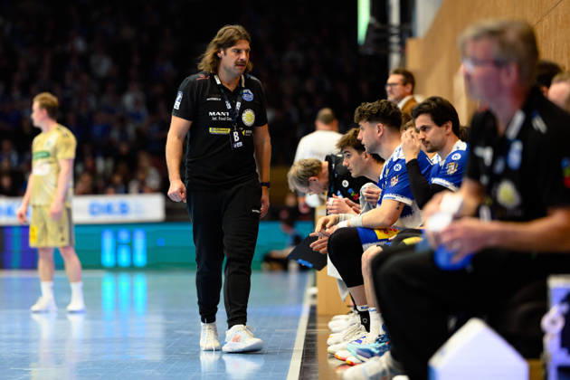 Sebastian Hinze ThSV Eisenach, Coach GER, ThSV Eisenach v TSV Hannover Burgdorf, 1 Daikin Handballbundesliga, Handball, Matchday 28, Season 2025 2026, 7 p.m., 10 04 2026 GER, ThSV Eisenach v TSV Hannover Burgdorf, 1 Daikin Handballbundesliga, Handball, Matchday 28, Season 2025 2026, 7 p.m., 10 04 2026 Eisenach Copyright: xEibner-Pressefoto MartinxHerbstx EP_MHT