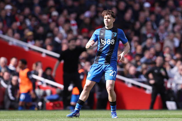 11th April 2026; Emirates Stadium, London, England; Premier League Football, Arsenal versus Bournemouth; Alex Toth of Bournemouth KatiexChan