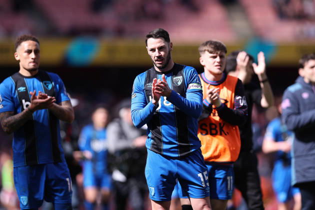 11th April 2026; Emirates Stadium, London, England; Premier League Football, Arsenal versus Bournemouth; Adam Smith of Bournemouth after the match KatiexChan