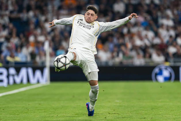 REAL MADRID CF v GIRONA. LA LIGA 2025 2026. ROUND 31. REAL MADRID CF v GIRONA FC. LA LIGA 2025 2026. ROUND 31. Real Madrid CFÂ s Fede Valverde during La Liga match. April 10, 2026 (ALTERPHOTOS Tomas Garrido) MadridSpain Copyright: xTomasxGarridox
