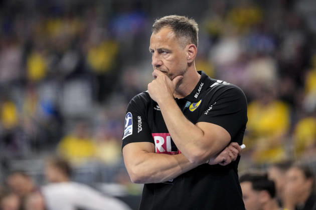 Maik Machulla coach, head coach, RNL , single picture, single photo, action, action, 11 04 2026, Mannheim Germany , Handball, Bundesliga, Rhein Neckar Löwen SG Flensburg Handewitt xozx