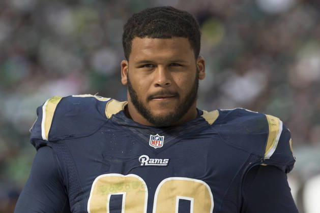 October 5, 2014: St. Louis Rams defensive tackle Aaron Donald (99) looks on during the NFL, American Football Herren, USA game between the St. Louis Rams and Philadelphia Eagles at Lincoln Financial Field in Philadelphia, Pennsylvania. The Eagles won 34-28. (Christopher Szagola Cal Media) Copyright: xChrisxSzagolax