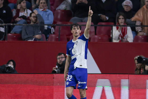 Sevilla FC v Atletico de Madrid - LaLiga EA Sports Javier Bonar of Atletico de Madrid celebrates a goal during the La Liga EA Sports match between Sevilla FC and Atletico de Madrid at Ramon Sanchez Pizjuan in Seville, Spain, on April 11, 2026. Seville Spain Copyright: xJosexLuisxContrerasx originalFilename:joseluiscontreras-sevillaf260411_nptcD