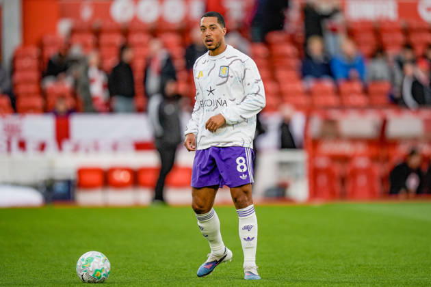 Premier League: Nottingham Forest v Aston Villa Youri Tielemans of Aston Villa in the pregame warmup session during the Premier League match Nottingham Forest vs Aston Villa at City Ground, Nottingham, United Kingdom on 12 April 2026 (Photo by Maynard Manyowa News Images) Nottingham City Ground Nottinghamshire United Kingdom Copyright: xMaynardxManyowa NewsxImagesx