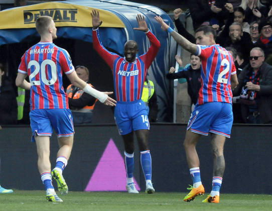 Football - 2025 2026 Premier League - Crystal Palace vs. Newcastle United - Selhurst Park - Sunday 12th April 2026 Jean Philippe Mateta of Crystal Palace