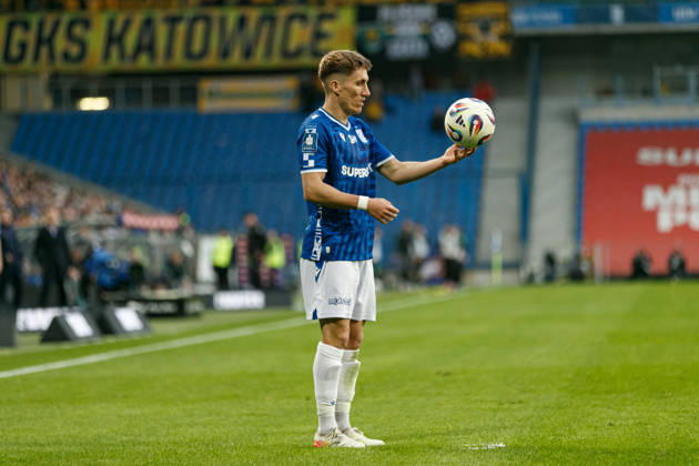Joel Pereira seen during PKO BP Ekstraklasa 25 26 game between teams of Lech Poznan and GKS Katowice (Ernest Kolodziej Ball Raw Images) Poznan ENEA Stadion Poland Copyright: xErnestxKolodziejx ernestkolodziej_lech_gks_2526IMGM6372