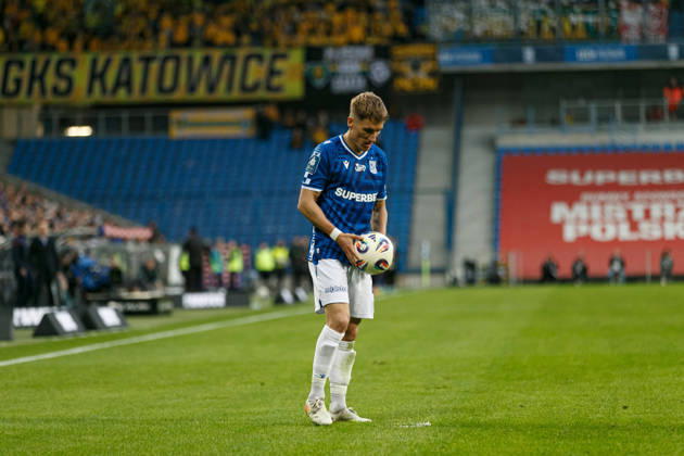 Joel Pereira seen during PKO BP Ekstraklasa 25 26 game between teams of Lech Poznan and GKS Katowice (Ernest Kolodziej Ball Raw Images) Poznan ENEA Stadion Poland Copyright: xErnestxKolodziejx ernestkolodziej_lech_gks_2526IMGM6375
