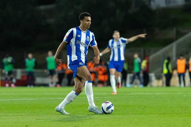 April 12, 2026, Estoril, Oeiras, Portugal: Porto defender from Portugal ALBERTO COSTA (20) in action during the game of Matchday 29 of the Liga Portugal Betclic between Estoril and Porto at Estadio Antonio Coimbra da Mota Estoril Portugal - ZUMAs359 20260412_zsp_s359_103 Copyright: xAlexandrexdexSousax