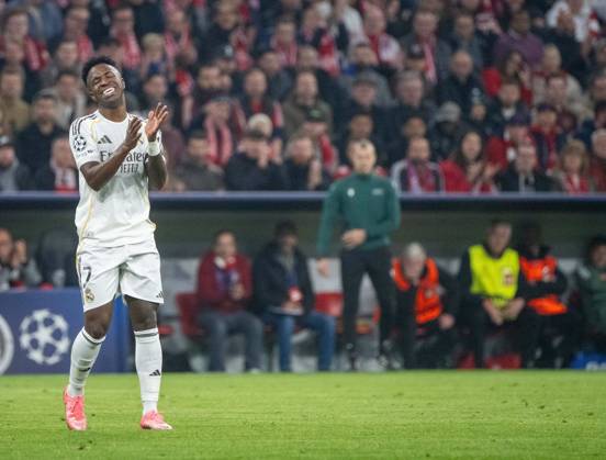 Soccer, Men, 2025 2026 season, Champions League quarter-final, second leg, FC Bayern Munich Real Madrid, Vinicius Junior Real Madrid , 15 04 2026, Copyright: xMatthiasxKochx