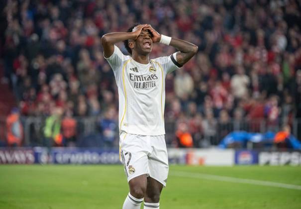 Soccer, Men, 2025 2026 season, Champions League quarter-final, second leg, FC Bayern Munich Real Madrid, Vinicius Junior Real Madrid , 15 04 2026, Copyright: xMatthiasxKochx