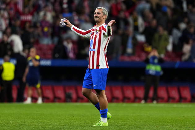 SOCCER-Matchday Round of Quarter-finals of UEFA Champions League match between Atletico de Madrid and FC Barcelona, Barca at Riyadh Air Metropolitano on April 14, 2026. Antoine Griezmann of Atletico de Madrid during the UEFA Champions League match between Atletico de Madrid and FC Barcelona at Riyadh Air Metropolitano on April 14, 2026. Madrid Madrid Spain EDITORIAL USE ONLY Copyright: xx SENISx-xCEBOLLAx xALFAQUIx dpphotos201645