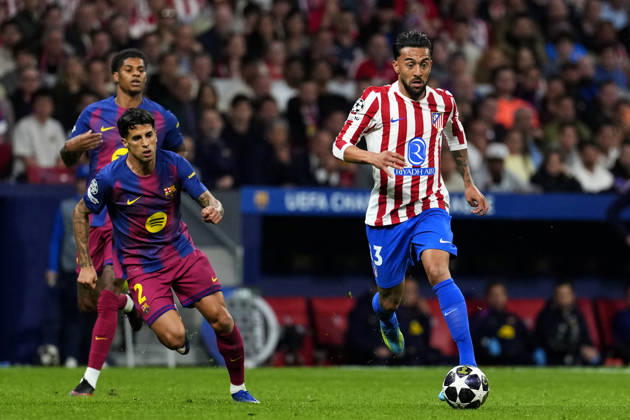 SOCCER-Matchday Round of Quarter-finals of UEFA Champions League match between Atletico de Madrid and FC Barcelona, Barca at Riyadh Air Metropolitano on April 14, 2026. Nico Gonzalez of Atletico de Madrid during the UEFA Champions League match between Atletico de Madrid and FC Barcelona at Riyadh Air Metropolitano on April 14, 2026. Madrid Madrid Spain EDITORIAL USE ONLY Copyright: xx SENISx-xCEBOLLAx xALFAQUIx dpphotos201648