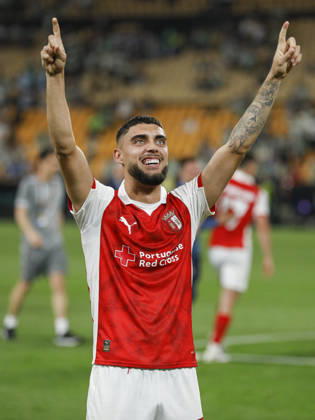 ESP: Real Betis-SC Braga. UEFA Europa League. Quarter-Finals, second Leg. Ricardo Horta of SC Braga during the UEFA Europa League match, Quarter-Finals, second leg between Real Betis and SC Braga. Olimpico de la Cartuja Stadium on April 17, 2026 in Sevilla, Spain. kpng Copyright: xAntonioxPozox xPRESSINPHOTOx AP_260417_BET_BRA_2526_061