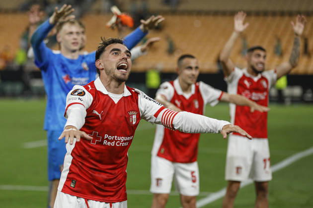 ESP: Real Betis-SC Braga. UEFA Europa League. Quarter-Finals, second Leg. Ricardo Horta of SC Braga during the UEFA Europa League match, Quarter-Finals, second leg between Real Betis and SC Braga. Olimpico de la Cartuja Stadium on April 17, 2026 in Sevilla, Spain. kpng Copyright: xAntonioxPozox xPRESSINPHOTOx AP_260417_BET_BRA_2526_067