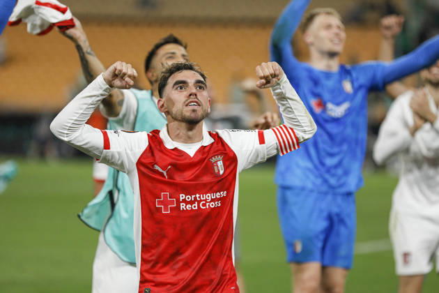 ESP: Real Betis-SC Braga. UEFA Europa League. Quarter-Finals, second Leg. Ricardo Horta of SC Braga during the UEFA Europa League match, Quarter-Finals, second leg between Real Betis and SC Braga. Olimpico de la Cartuja Stadium on April 17, 2026 in Sevilla, Spain. kpng Copyright: xAntonioxPozox xPRESSINPHOTOx AP_260417_BET_BRA_2526_069