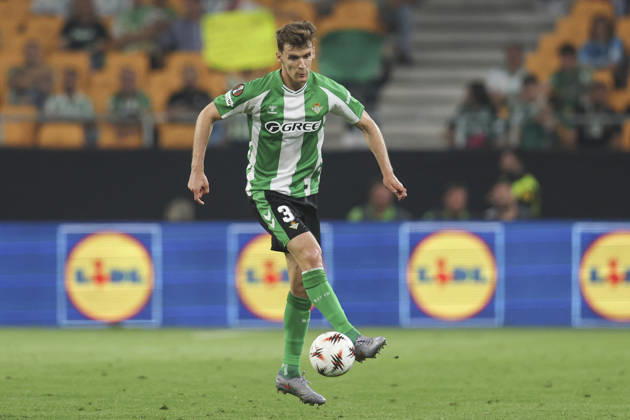 ESP: Real Betis-SC Braga. UEFA Europa League. Quarter-Finals, second Leg. Diego Llorente of Real Betis during the UEFA Europa League match, Quarter-Finals, second leg between Real Betis and SC Braga. Olimpico de la Cartuja Stadium on April 17, 2026 in Sevilla, Spain. kpng Copyright: xAntonioxPozox xPRESSINPHOTOx AP_260417_BET_BRA_2526_180