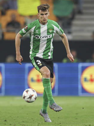 ESP: Real Betis-SC Braga. UEFA Europa League. Quarter-Finals, second Leg. Diego Llorente of Real Betis during the UEFA Europa League match, Quarter-Finals, second leg between Real Betis and SC Braga. Olimpico de la Cartuja Stadium on April 17, 2026 in Sevilla, Spain. kpng Copyright: xAntonioxPozox xPRESSINPHOTOx AP_260417_BET_BRA_2526_181