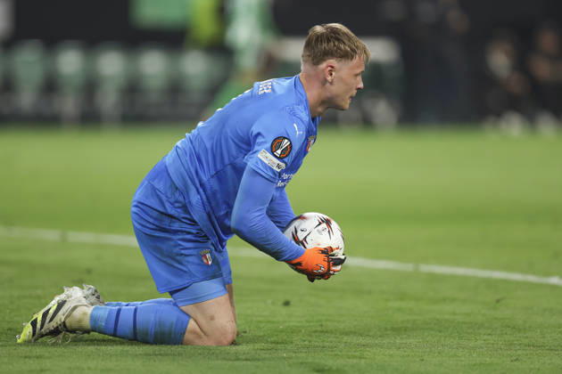 ESP: Real Betis-SC Braga. UEFA Europa League. Quarter-Finals, second Leg. Lukas Hornicek of SC Braga during the UEFA Europa League match, Quarter-Finals, second leg between Real Betis and SC Braga. Olimpico de la Cartuja Stadium on April 17, 2026 in Sevilla, Spain. kpng Copyright: xAntonioxPozox xPRESSINPHOTOx AP_260417_BET_BRA_2526_187