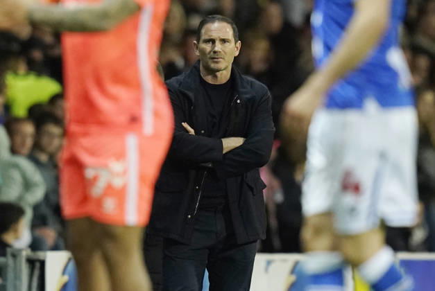 Blackburn, England, 17th April 2026. Frank Lampard manager of Coventry City looks on during the Blackburn Rovers vs Coventry City Sky Bet Championship match at Ewood Park, Blackburn. Picture credit should read: Andrew Yates Sportimage EDITORIAL USE ONLY. No use with unauthorised audio, video, data, fixture lists, club league logos or live services. Online in-match use limited to 120 images, no video emulation. No use in betting, games or single club league player publications. SPI_016_AY_BBurn_Cov SPI-4694-0016