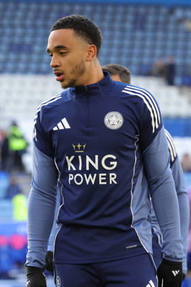 Leicester City v Hull City, EFL Sky Bet Championship Leicester City defender Jamaal Lascelles (24) warms up before the EFL Sky Bet Championship match between Leicester City and Hull City at the King Power Stadium, Leicester, UK on 21 April 2026. Leicester King Power Stadium Leicestershire UK Editorial use only DataCo restrictions apply See www.football-dataco.com , Copyright: xJohnxMallettx PSI-24111-0024