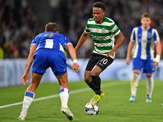 22nd April 2026; Dragao Stadium, Porto, Portugal; Taca de Portugal, FC Porto versus Sporting Lisboa; Geny Catamo of Sporting Lisboa DanielxCastro DiaEsportivo
