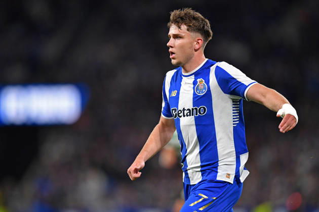 22nd April 2026; Dragao Stadium, Porto, Portugal; Taca de Portugal, FC Porto versus Sporting Lisboa; Oskar Pietuszewski of FC Porto DanielxCastro DiaEsportivo