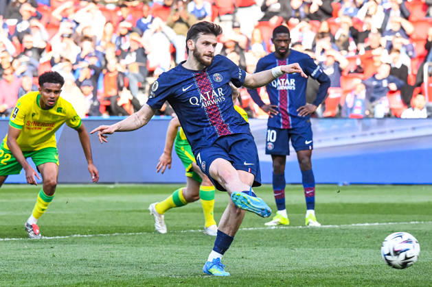 FOOTBALL : Paris Saint Germain vs FC Nantes - Ligue 1 - JournÃ e 26 - 22 04 2026 Bu de Khvicha Kvaratskhelia (Paris SG) ParisFrance  Copyright: xBaptistexAutissierx